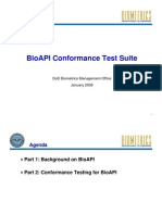 Bioapi Conformance Test Suite: Dod Biometrics Management Office January 2006