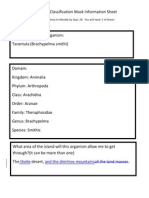 Nlichevabiological Classification Mask Tarantula