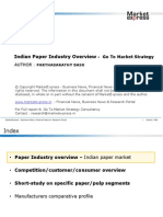 MarketExpress-Indian Paper Industry Overview & Go To Market Strategy