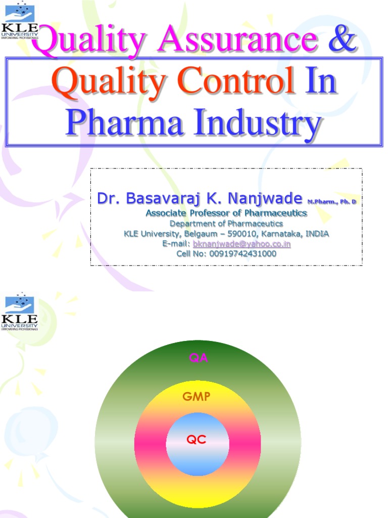 Quality Assurance in Pharma Industry | PDF | Quality Assurance ...
