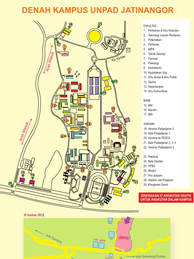 Peta Kampus Unpad Jatinangor