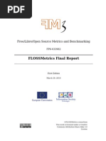 Flossmetrics Final Report: Free/Libre/Open Source Metrics and Benchmarking