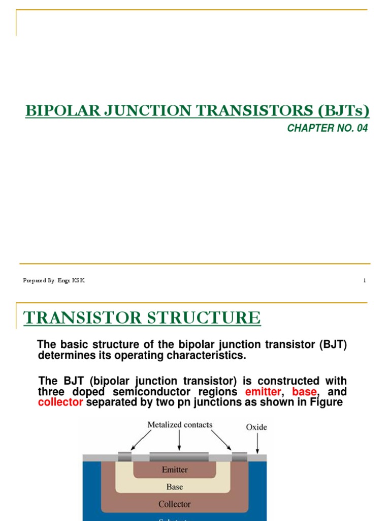 Understanding Bipolar Junction Transistors | PDF | Bipolar Junction ...