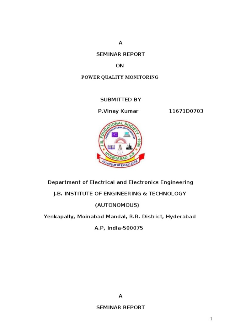 Power Quality Monitoring PDF Power Supply Electric Power System