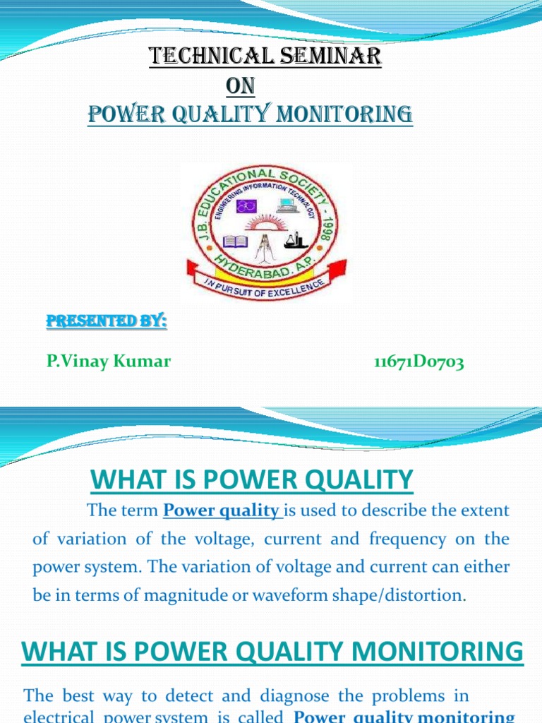 Power Quality Monitoring Overview | PDF | Power (Physics) | Electricity
