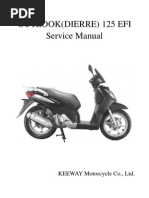 Manual Taller Outlook (Dierre) 125 Efi (Idioma Ingles)