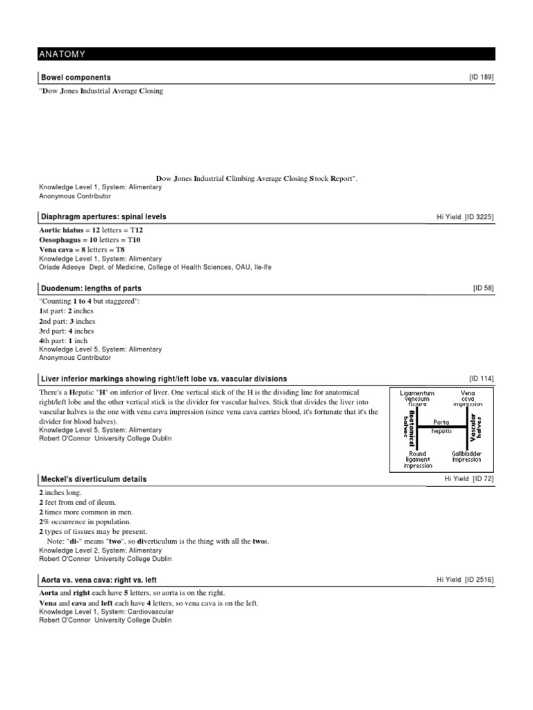 Anatomy Overview: Key Structures & Functions | PDF