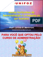 O Administrador Unifoz