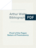 The Pagan Nature of Freemasonry - Arthur Waite Bibliography