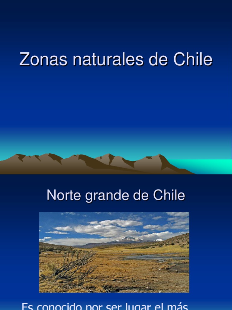 Zonas Naturales de Chile | PDF | Chile | Agricultura