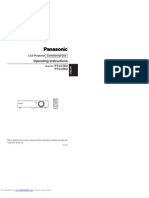 Manual Proyector Panasonic PT-LC56U