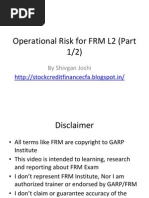 Operational Risk FRM L2 Part 1of3 2 Nov