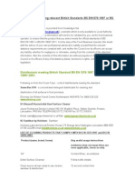 Disinfectants Meeting British Standard As of 23 July 2012