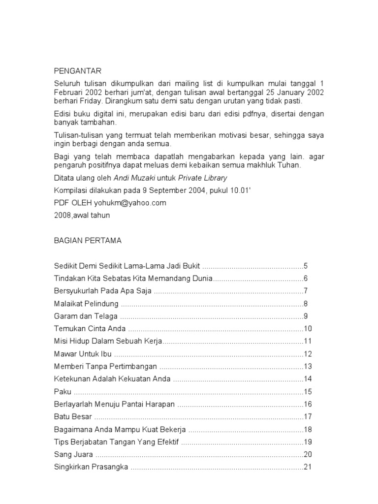 Kumpulan Motivasi Bijak