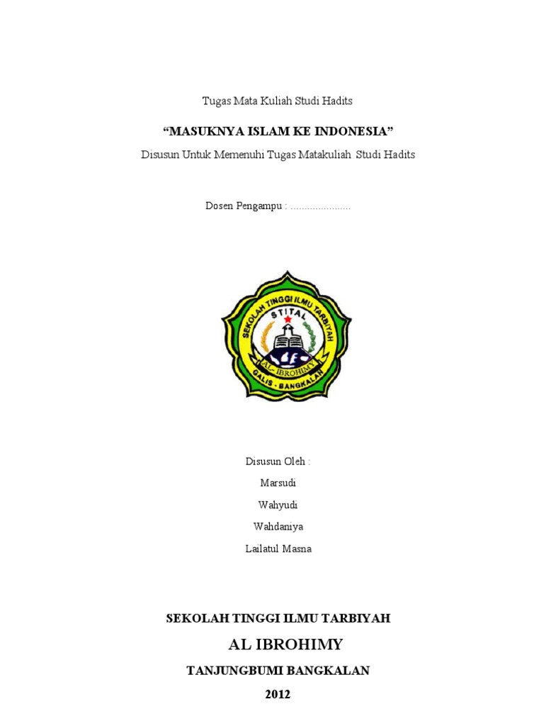 Makalah Sejarah Masuknya Islam Di Nusantara