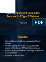 Leveraging Weight Loss Type 2 Diabetes 2012 Part 1 of 4