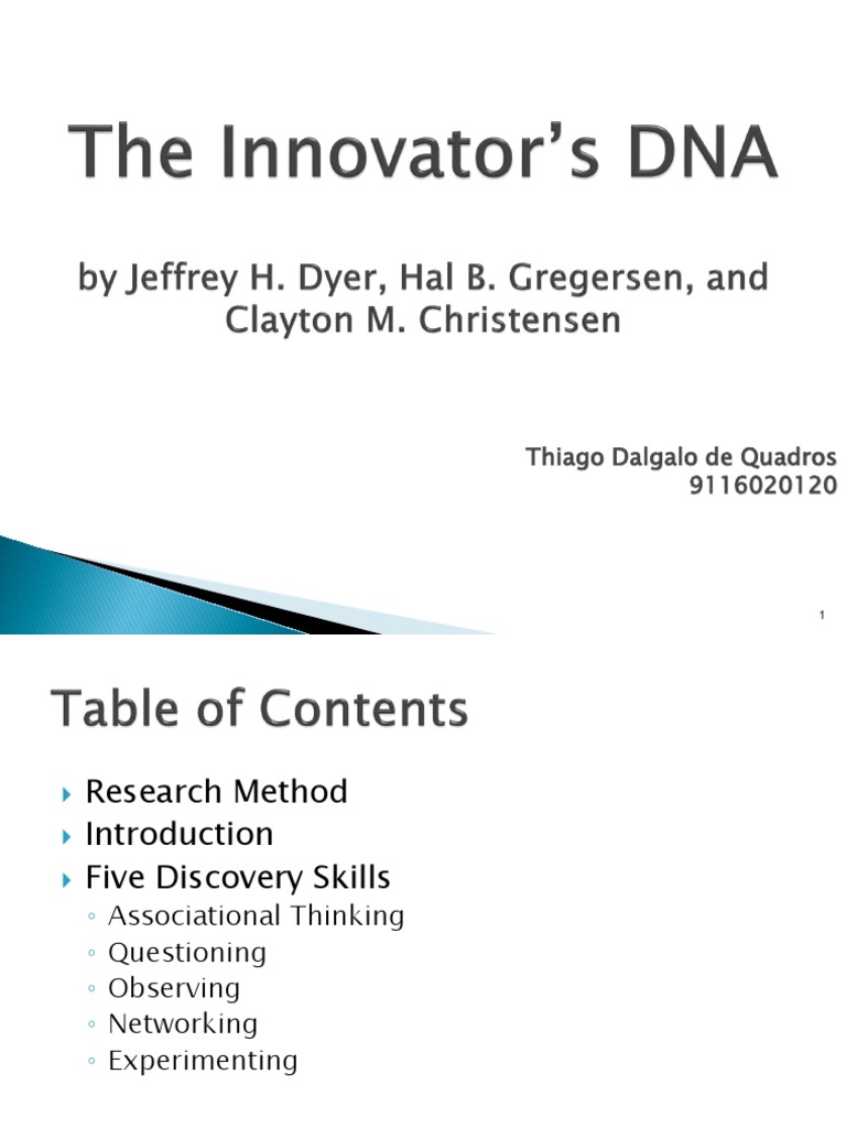 The Innovator S Dna Download Free Pdf Innovation Creativity