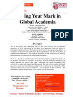 Makingyourmarkinglobalacademia 7 Dec 2012