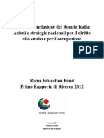 Report Inclusione Rom in Italia 2012