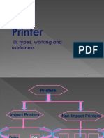 Printers, Types, Working and Use.