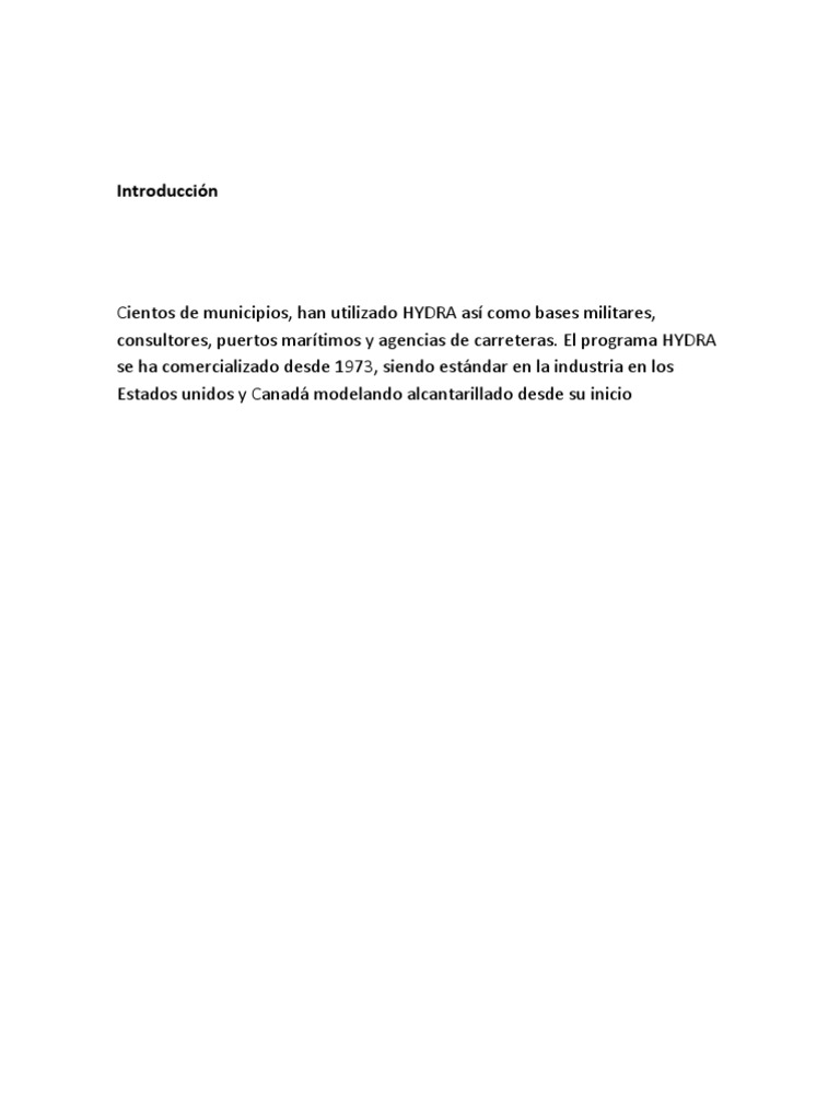 Hydra Software | PDF | Lluvia | Simulación