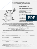 Holiday Breakfast Flyer