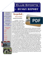 Racquetball : Husky Report