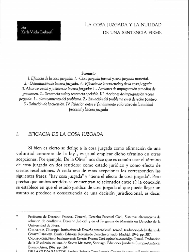 Cosa Juzgada | PDF | Res Judicata | Ley procesal