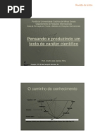 Pensando e Produzindo um Texto de Carater Científico