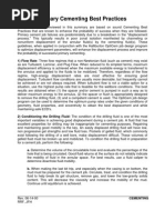 10 Primary Cementing Best Practices