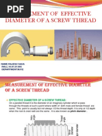 Download Measurement of Major Diameter  Effective Diameter by Rajesh Saha SN113106087 doc pdf