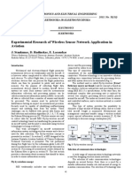 10 - ISSN - 1392-1215 - Experimental Research of Wireless Sensor Network Application in Aviation