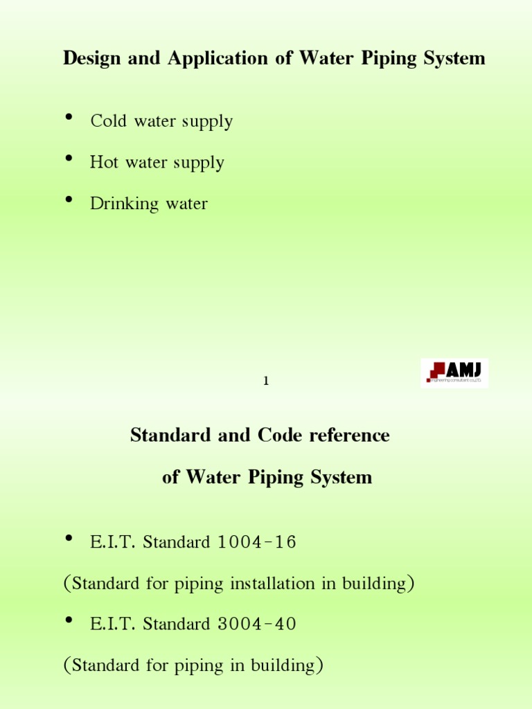 Water Piping System Design Guide | PDF | Water Heating | Pipe (Fluid ...