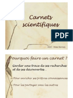 Carnet Scientifique 