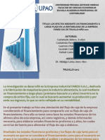 Los Efectos Mediante Un Financiamiento A Largo Plazo en La Rentabilidad de La Empresa Faresi SAC