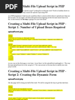 Download Creating a Multi-File Upload Script in PHP by Abhilash V Pillai SN11314152 doc pdf