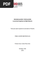 Reconciliación e revolución - La juventude hegeliana de Mijail Bakunin