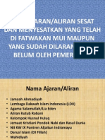 Data Ajaran Aliran Sesat