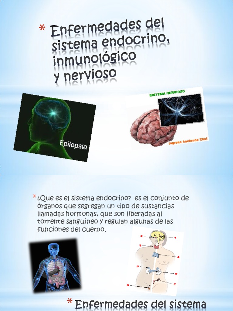 Enfermedades del sistema endocrino, inmunológico