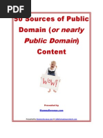 Download 50 Resources of Public Domain Content by angiesmart321 SN113184089 doc pdf