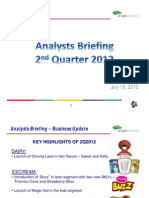 Analyst Briefing 2Q2012
