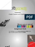 Crash Course On Creativity: Assignment