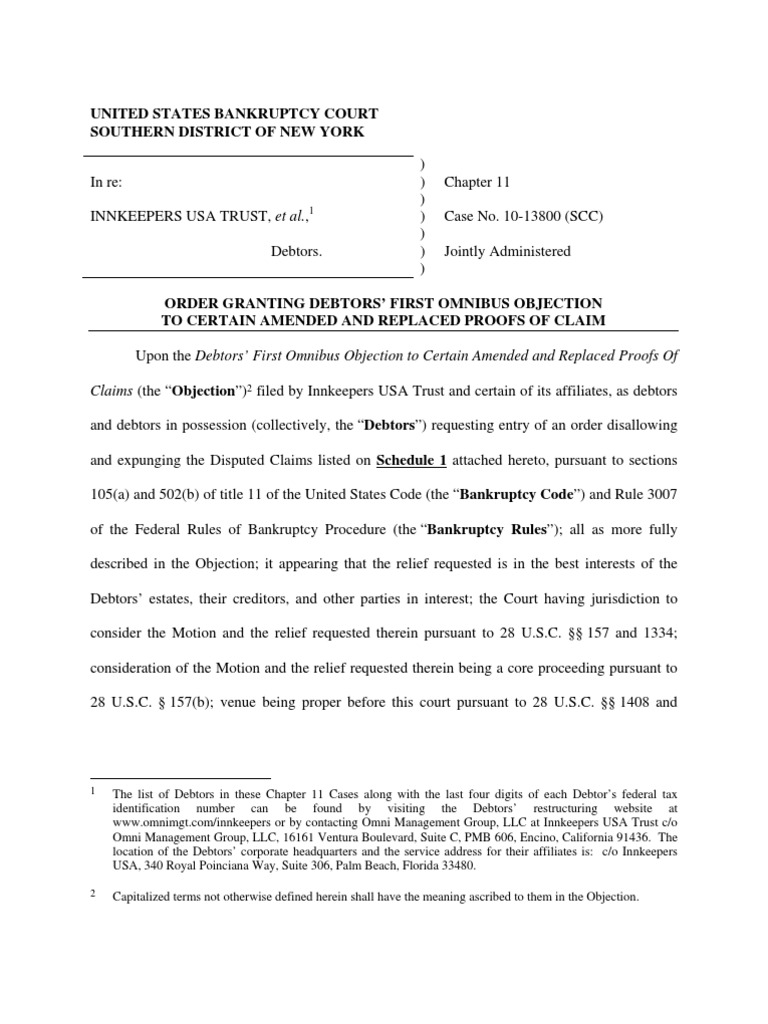 United States Bankruptcy Court Southern District of New York | PDF ...