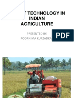 Latest Technology in Indian Agriculture: Presented By: Poornima Kurzadkar