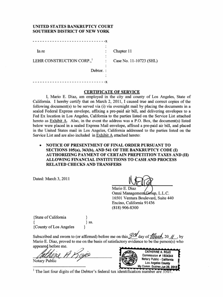 Catherine A. Rojo Commission 1804344 Notary PublicCalifornia Los