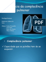 Apresentação de Fisiologia Complacência Pulmonar