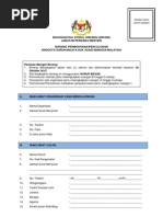 Borang Permohonan Pencalonan Anggota Suhakam 2012