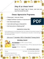 Cheese Flyer - 1st Dec. 2012