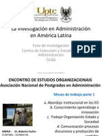 La Investigación en Administración en América Latina - CEAD