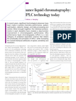 Ultra Performance Liquid Chromatography Tomorrow's HPLC Technology Today